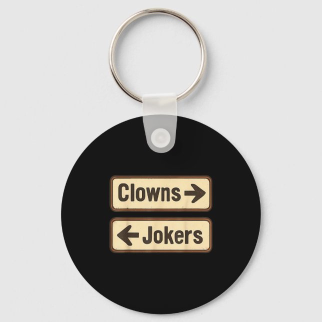 Clowns jokers  keychain (Front)
