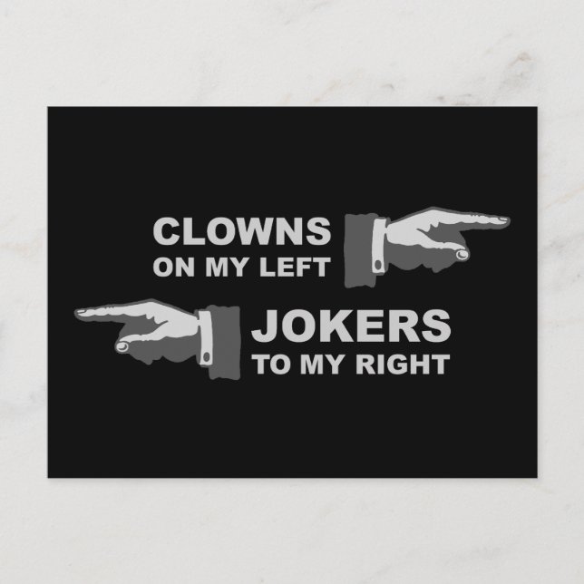 Clowns & Jokers Postcard (Front)
