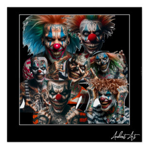 Clowns of a Different Nature by Chuck Vest Poster