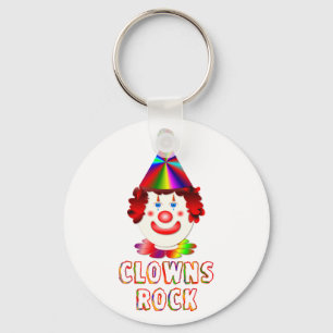 Clowns Rock Keychain