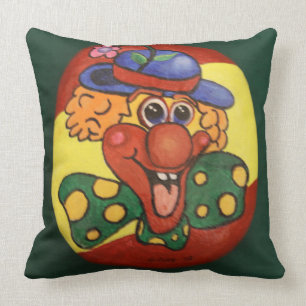 Clowns Throw Pillow