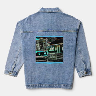 CLRV Neon à stn Denim Jacket