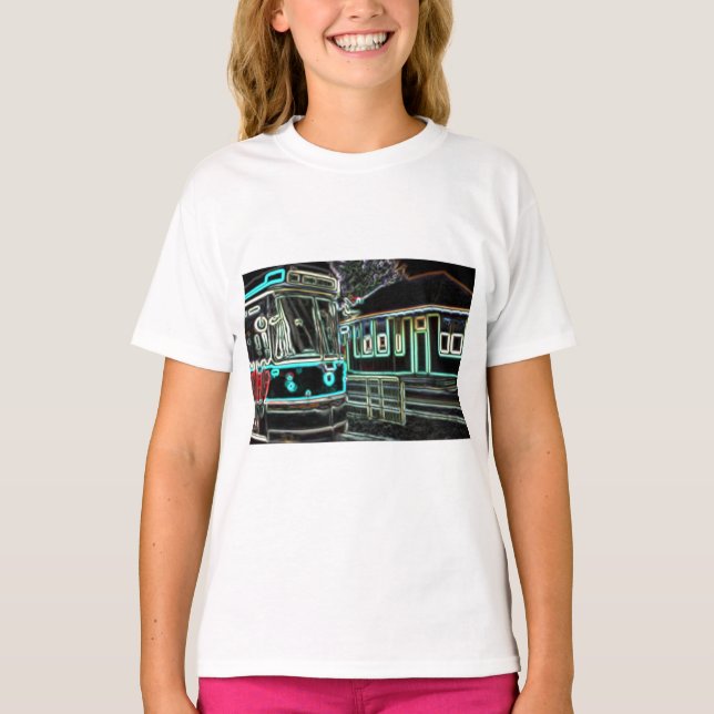 CLRV Neon à stn Kids Basic T-Shirt (Devant)