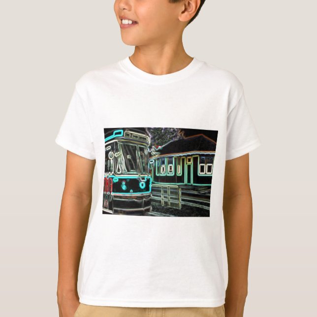 CLRV Neon à stn Kids Basic T-Shirt (Devant)