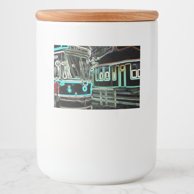 CLRV Neon at stn Food Container Label Set (10 pk) (Front)