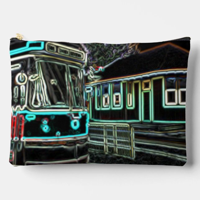 CLRV Neon at stn Large Accessory Bag (Front)