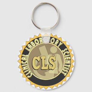 CLS BADGE - CLINICAL LABORATORY SCIENTIST KEYCHAIN