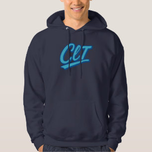 CLT Charlotte Airport Code Design – Carolina Blue Hoodie