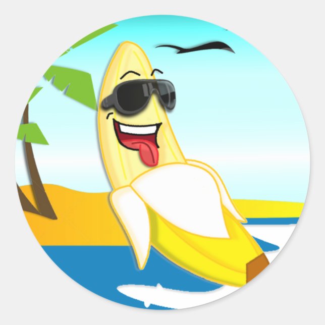 Club Bananas - Official Merchandize Classic Round Sticker (Front)