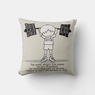 Club BITUB- More Balanced Throw Pillow
