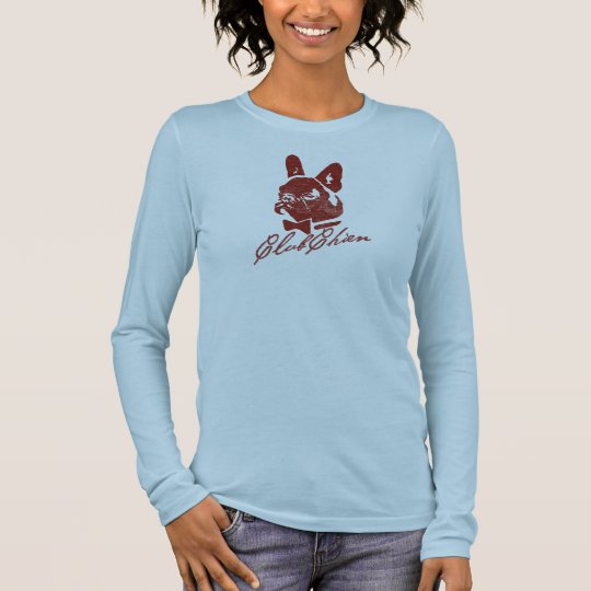 CLUB CHIEN Vintage Logo Red Long Sleeve T-Shirt