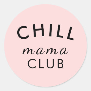 Club Cool Mama Autocollant Rose Pêche