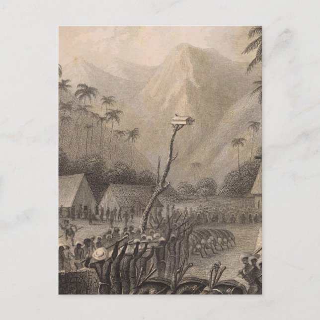 Club dance, Fiji Postcard (Front)