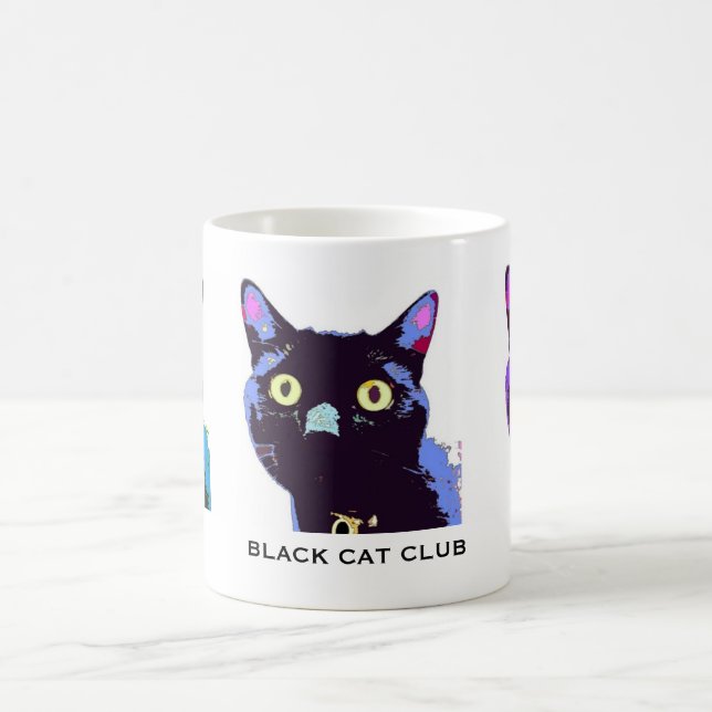 Club de chat noir ! tasse (Centre)