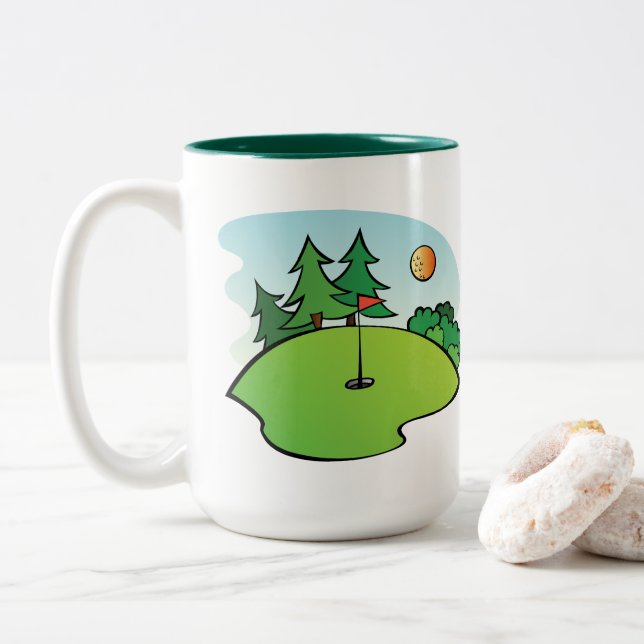 Club de golf customisé Coffee Mug (Avec donut)