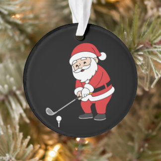 Club de golf Santa Noël golfeur Vacances de Noël