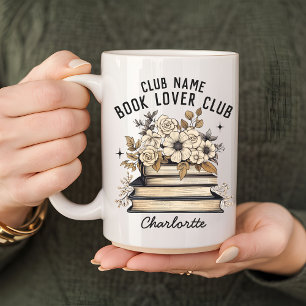 Club de l'amoureux des livres Mug Boho, Cadeau ave
