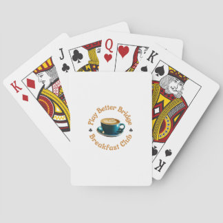 Club de petit déjeuner Cartes à jouer
