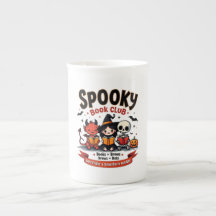 Club du livre éffrayant Halloween China Mug