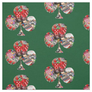 Club - Las Vegas Playing Card Shape Fabric