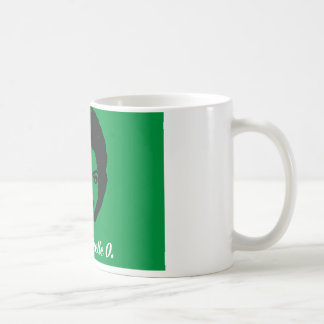 Club Michelle O. Ceramic Coffee Mug, Kelly Green Coffee Mug