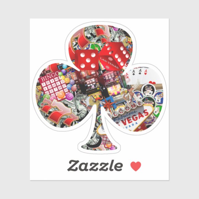 Club Playing Card Shape - Gamblers Delight (Sheet)