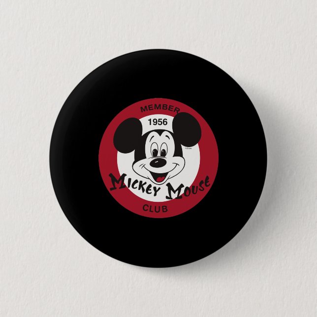 Club Retro Logo Design  2 Inch Round Button (Front)