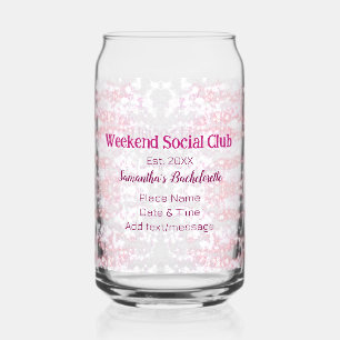 club social de week-end rose paillettes enterremen