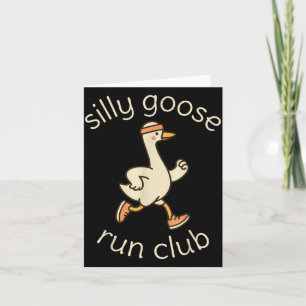Club Sport Silly Marathon Gymer Running Goose Runn Card