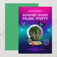 Club Summer Dance Music Party Ad