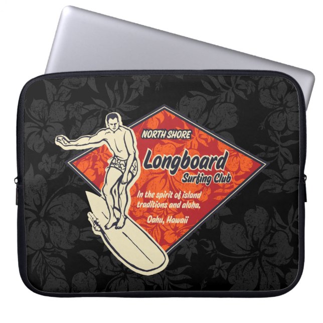Club Surfing Diamond Hawaiian Neoprene Wetsuit Laptop Sleeve (Front)