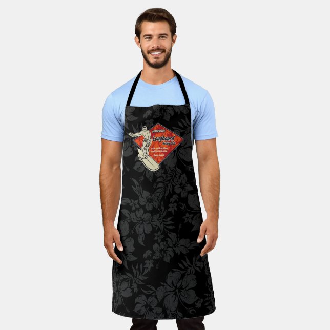 Club Surfing Diamond Hawaiian Print Apron (Worn)