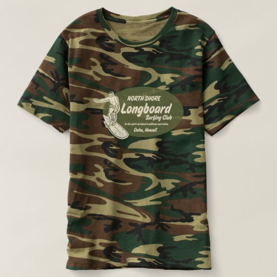 Club Surfing Hawaiian Logo Camo T-shirt