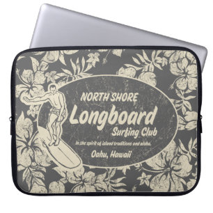 Club Surfing Hawaiian Neoprene Wetsuit Laptop Sleeve
