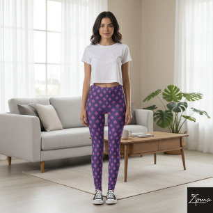 Club Symbol Pattern pink = purple Leggings