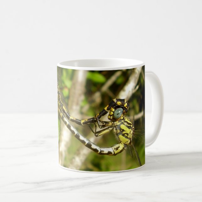 Club-tailed Dragonflies Mating Bug Mug (Front Right)