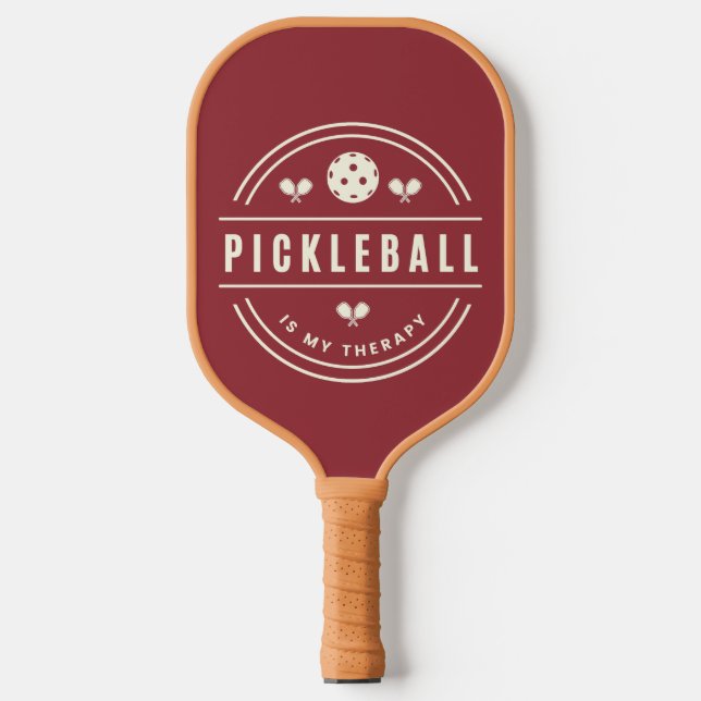 Club Team Player Pickleball Is My Therapy  Paddle (Front)