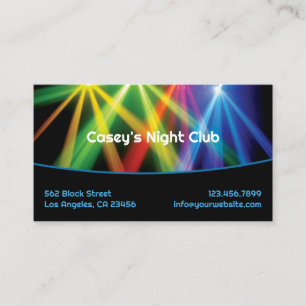 Club Uplighing DJ Carte de visite