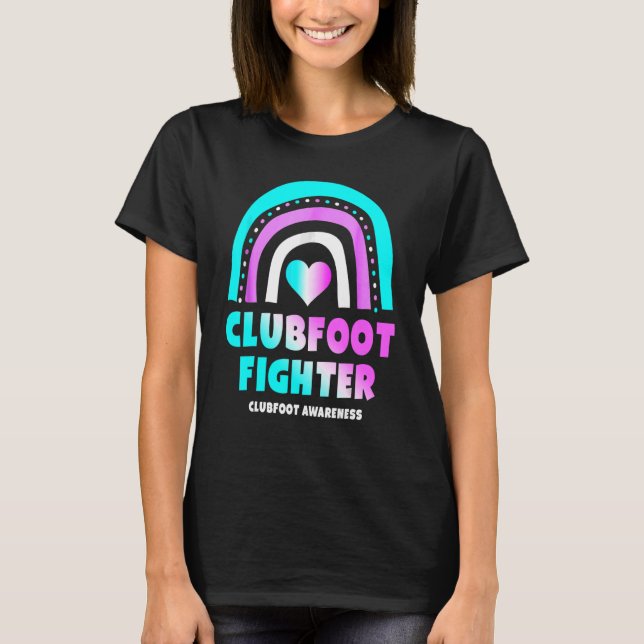 Clubfoot Warrior I'm Fine Clubfoot Awareness T-Shirt (Front)