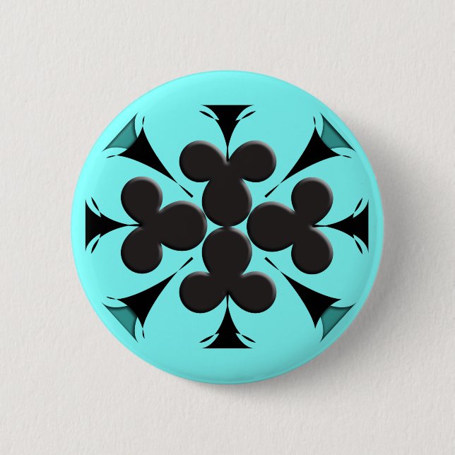 Clubs 2 Inch Round Button (Front)