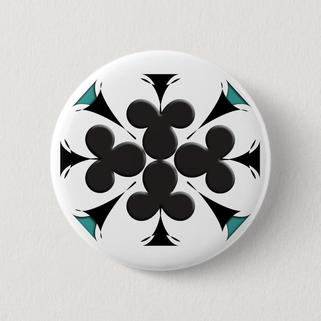 Clubs 2 Inch Round Button (Front)