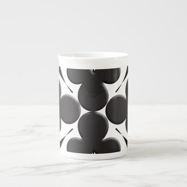 Clubs Bone China Mug (Front)