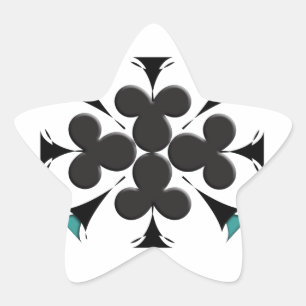 Clubs Star Sticker