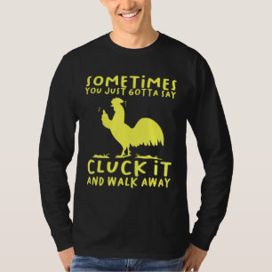 Cluck It Chicken Tee Country Farm Women Girl