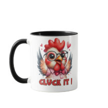 Cluck It Quote Mug | Funny & Relaxed Coffee Cup