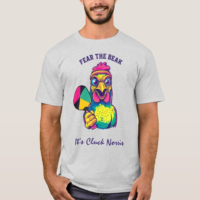 Cluck Norris. Pickleball Legend T-Shirt (Front)