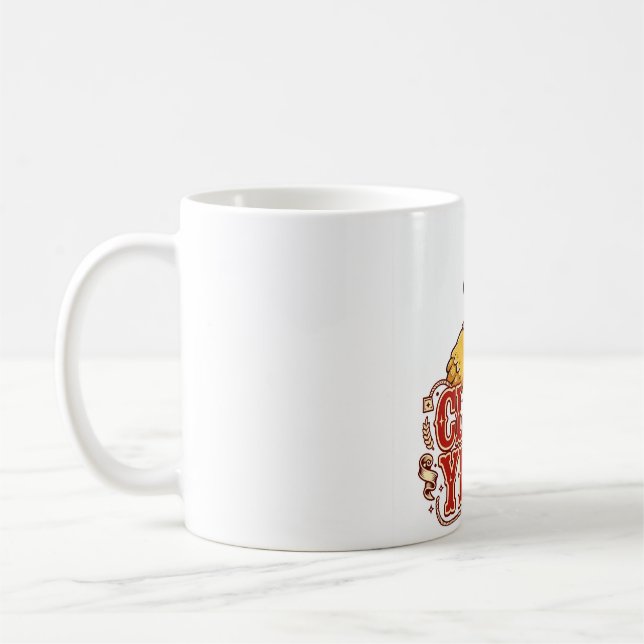 CLUCK YEAH! Funny Chicken Coffee Mug (Left)
