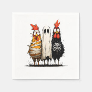 Cluckin’ Creepy Halloween Bash Napkin