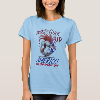 Clucky the Chicken women's t-shirt