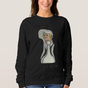 Clue Mrs White Playing Card Halloween Costume Sweatshirt